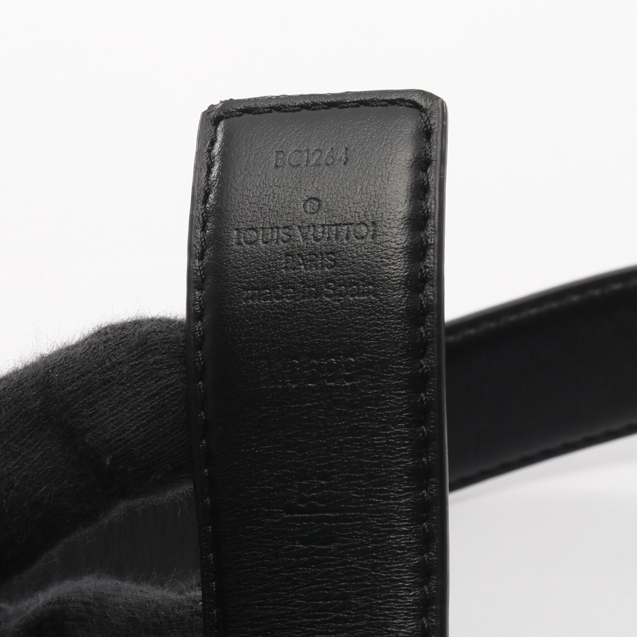 プリティー LV 30MM リバーシブル ベルト レザー PVC ブラック プリティー LV 30MM リバーシブル ベルト レザー PVC ブラック