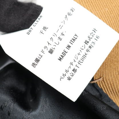 ジャケット ウール レザー ベージュ ブラウン 切替 ベルルッティ アウター Berluti