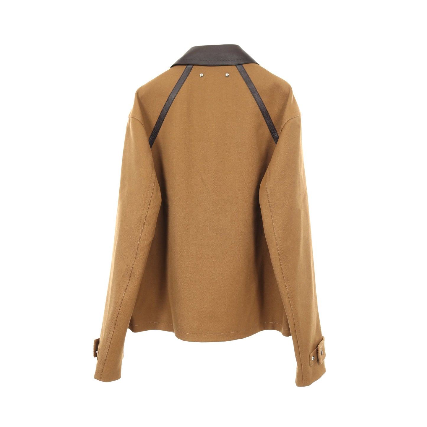 ジャケット ウール レザー ベージュ ブラウン 切替 ベルルッティ アウター Berluti