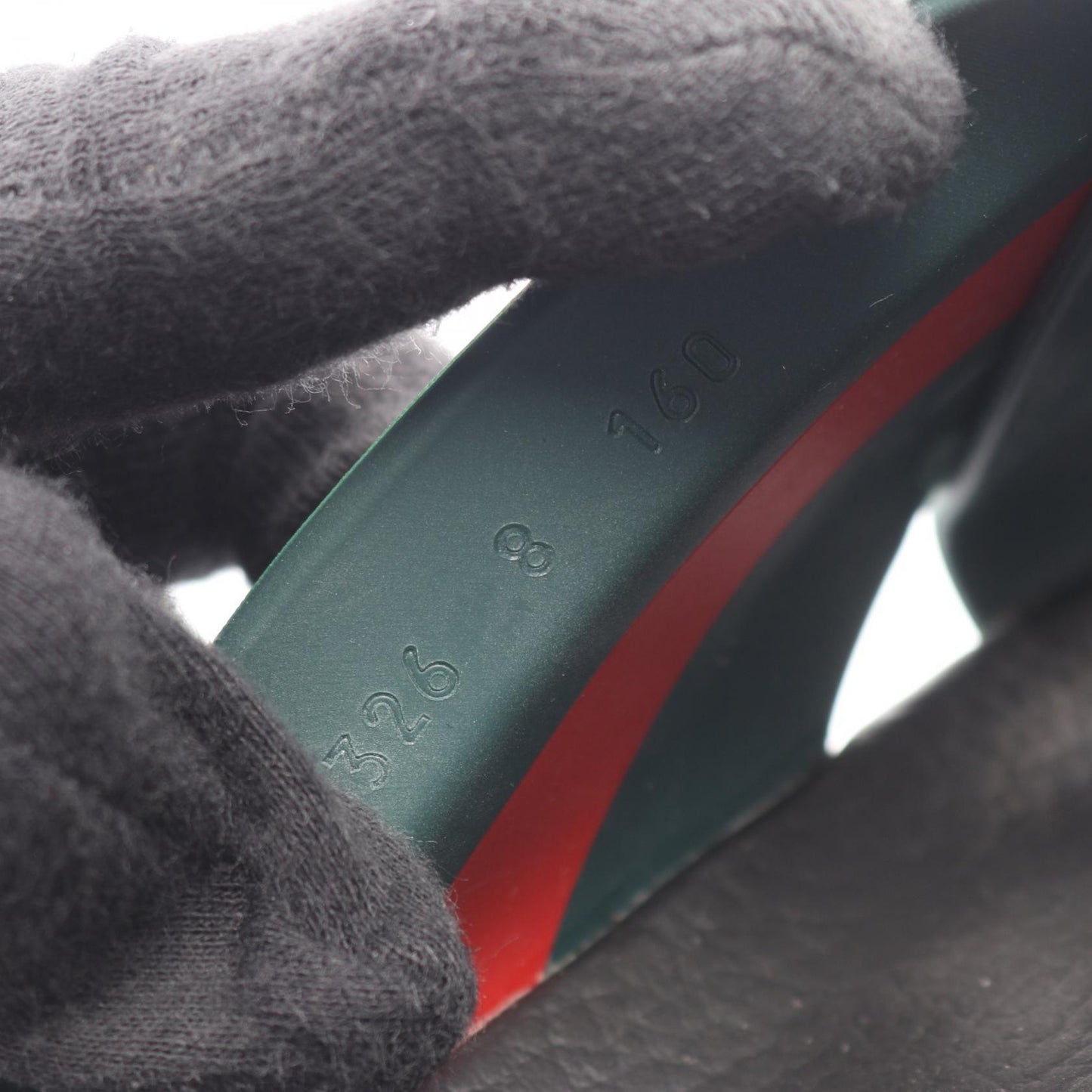 ウェブストライプ クロスラバー スライドサンダル ラバー ブラック レッド グリーン グッチ シューズ GUCCI