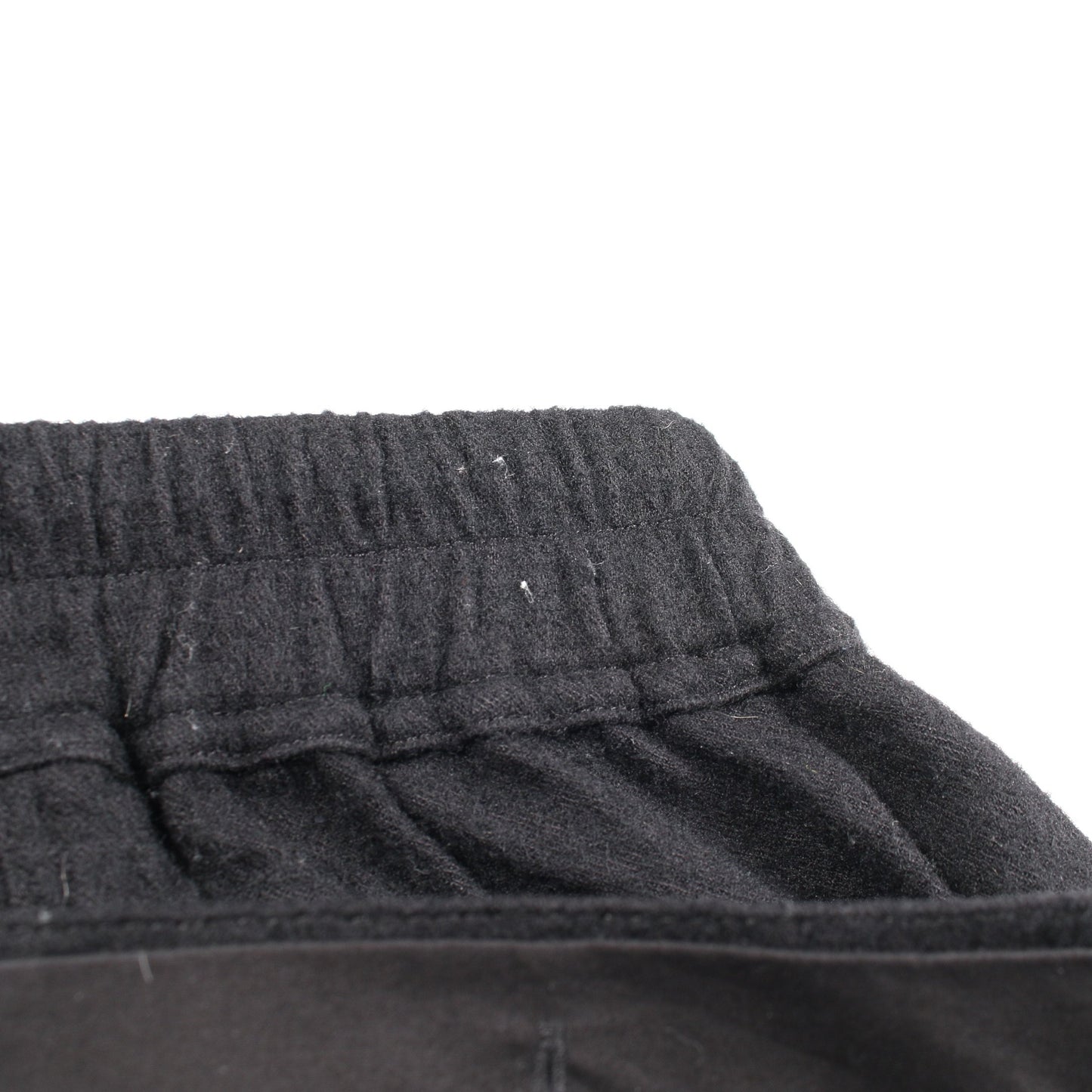 サルエルパンツ イージーパンツ コットン ウール ブラック ボタンフライ リックオウエンス ボトムス Rick Owens