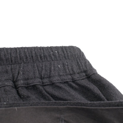 サルエルパンツ イージーパンツ コットン ウール ブラック ボタンフライ リックオウエンス ボトムス Rick Owens