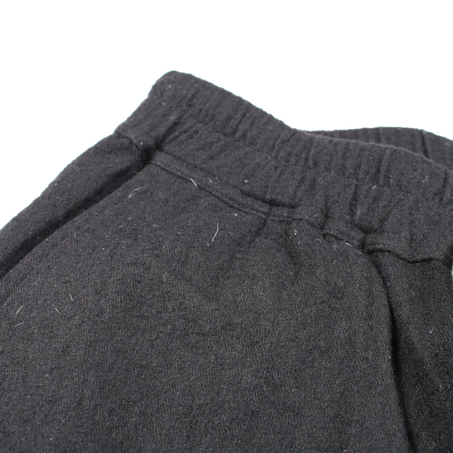 サルエルパンツ イージーパンツ コットン ウール ブラック ボタンフライ リックオウエンス ボトムス Rick Owens