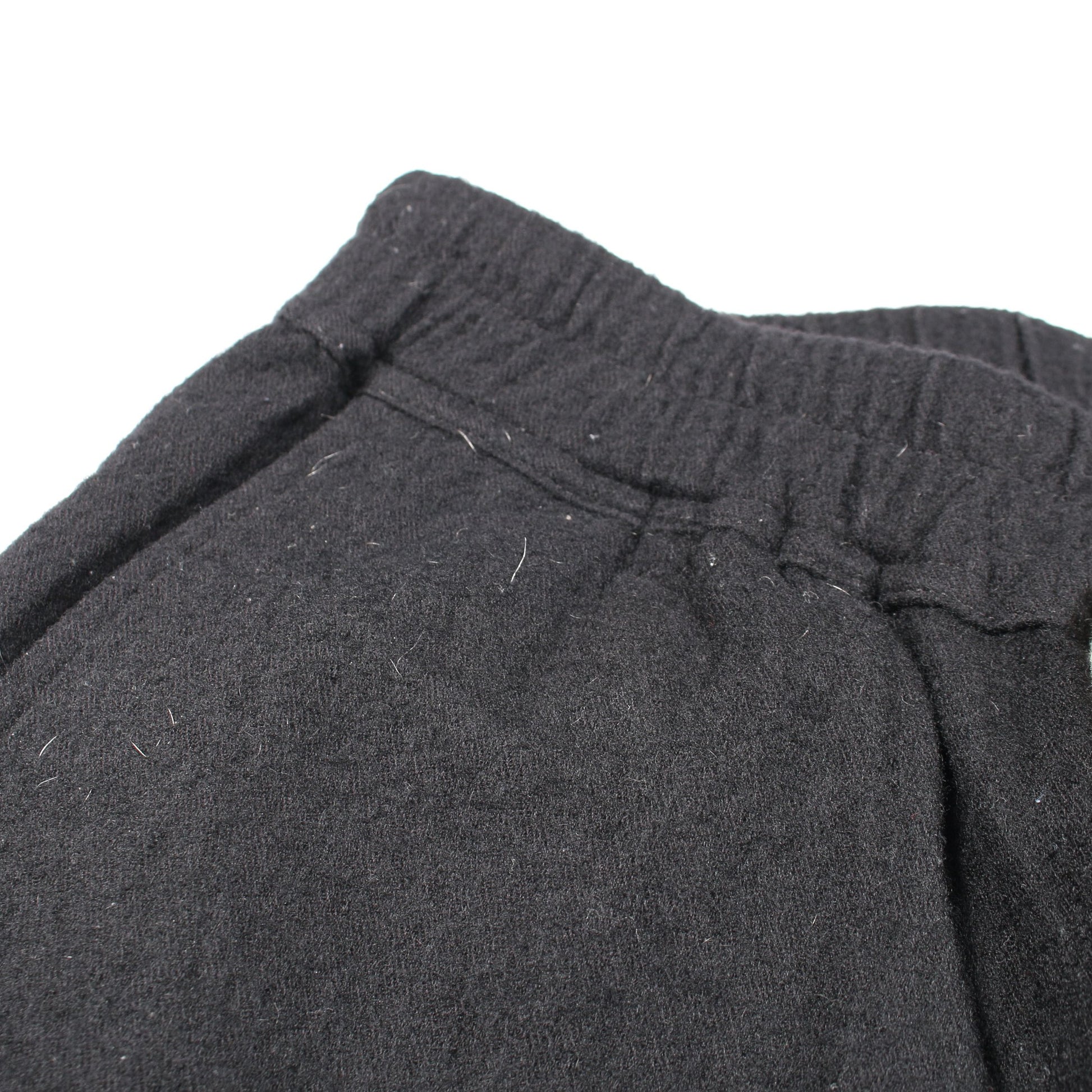 サルエルパンツ イージーパンツ コットン ウール ブラック ボタンフライ リックオウエンス ボトムス Rick Owens