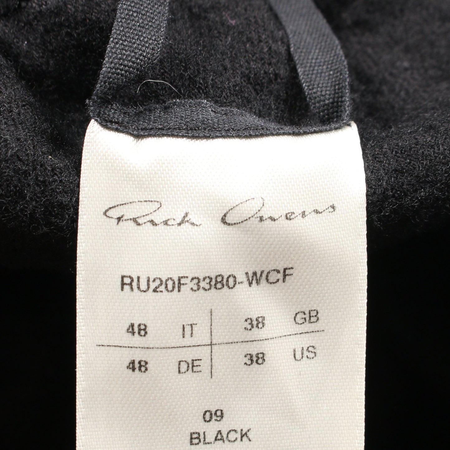 サルエルパンツ イージーパンツ コットン ウール ブラック ボタンフライ リックオウエンス ボトムス Rick Owens