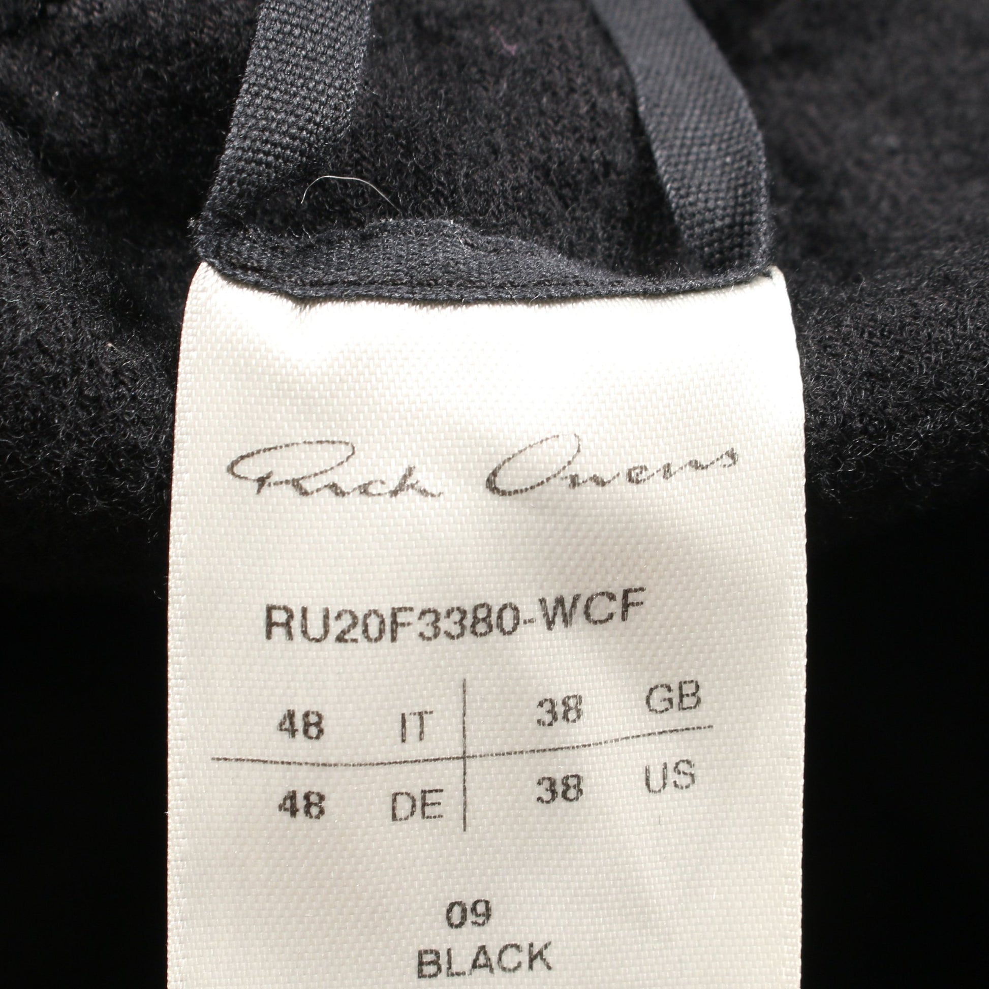 サルエルパンツ イージーパンツ コットン ウール ブラック ボタンフライ リックオウエンス ボトムス Rick Owens