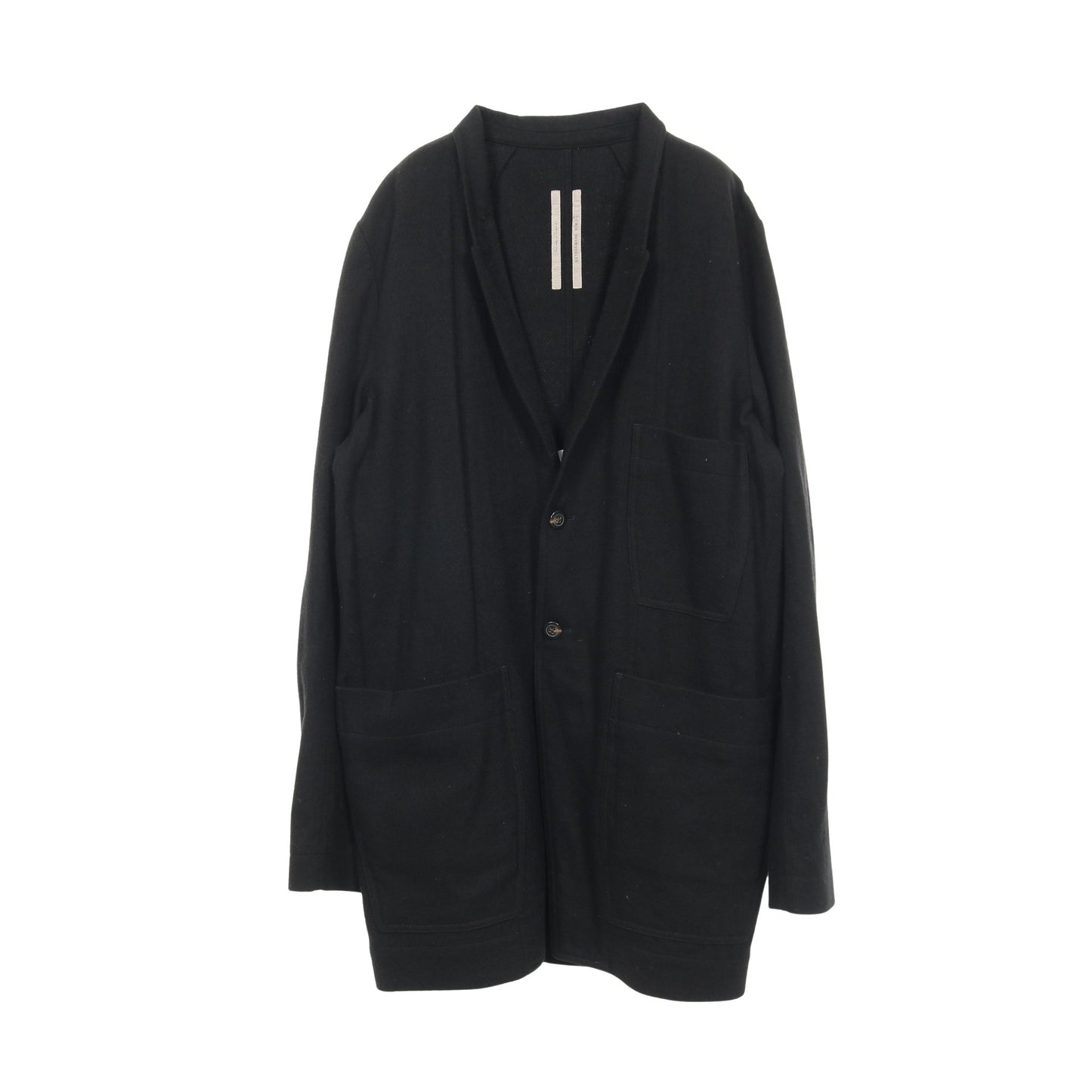 LIDO JACKET テーラードジャケット コットン ウール ブラック リックオウエンス アウター Rick Owens