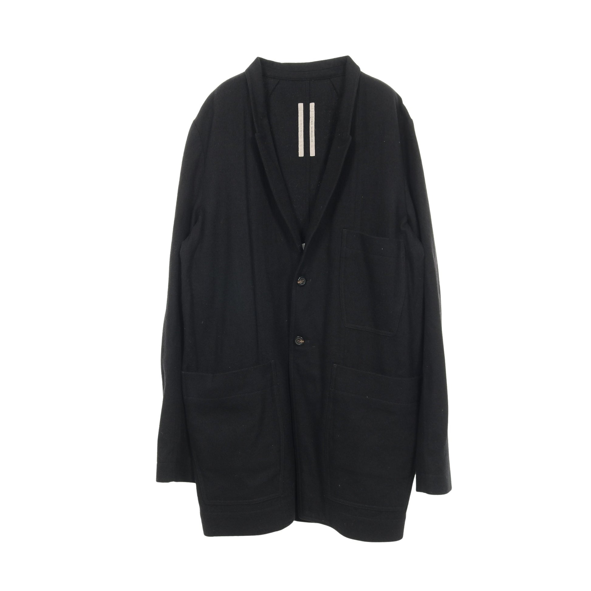 LIDO JACKET テーラードジャケット コットン ウール ブラック リックオウエンス アウター Rick Owens