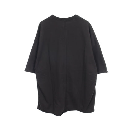 V TOMMY T Vネック オーバーサイズ 半袖Tシャツ コットン ブラック リックオウエンス