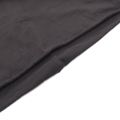 V TOMMY T Vネック オーバーサイズ 半袖Tシャツ コットン ブラック リックオウエンス