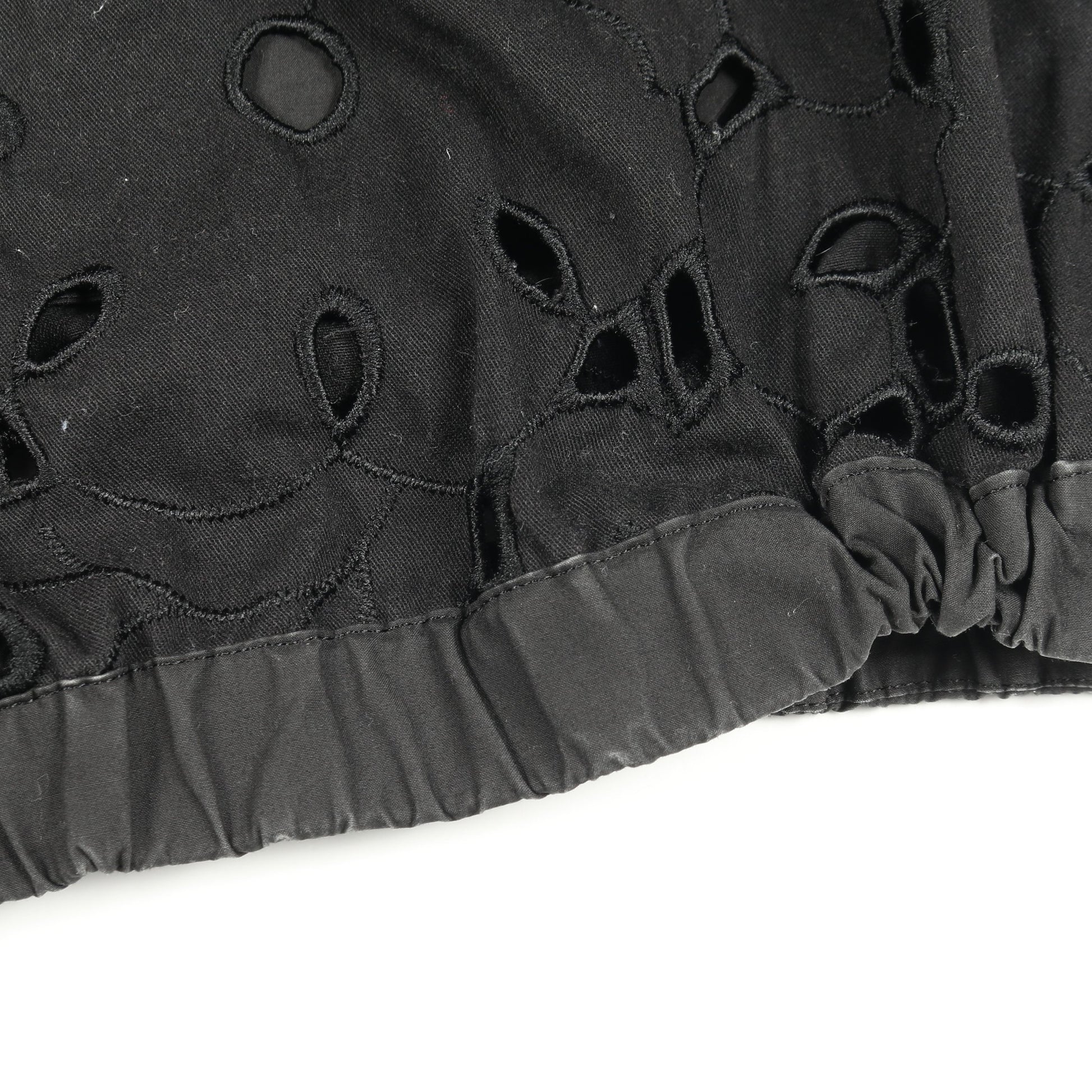 シャツ 長袖 刺繍 パンチング ブラック トーガビリリース トップス TOGA VIRILIS