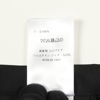 D UNIFORME プリーツ スカート ウール ブラック クリスチャンディオール ボトムス Christian Dior