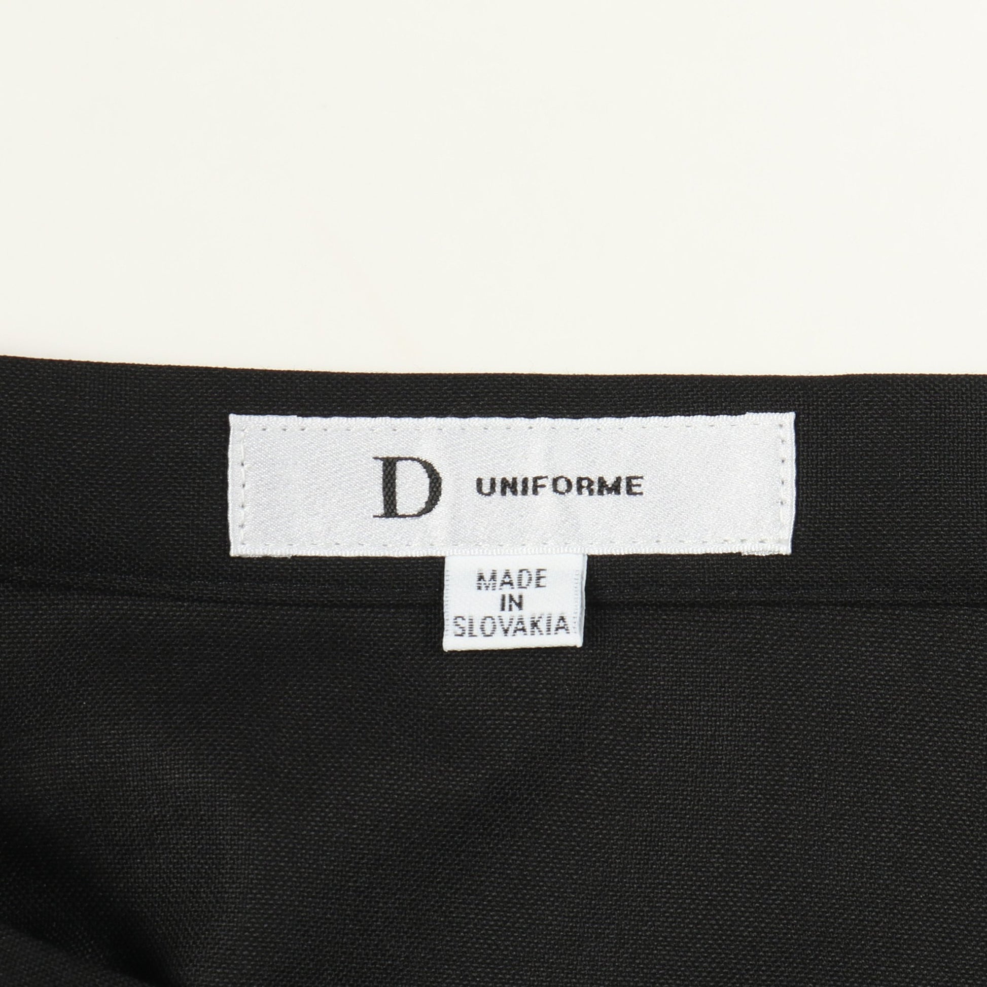 D UNIFORME プリーツ スカート ウール ブラック クリスチャンディオール ボトムス Christian Dior