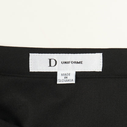 D UNIFORME プリーツ スカート ウール ブラック クリスチャンディオール ボトムス Christian Dior