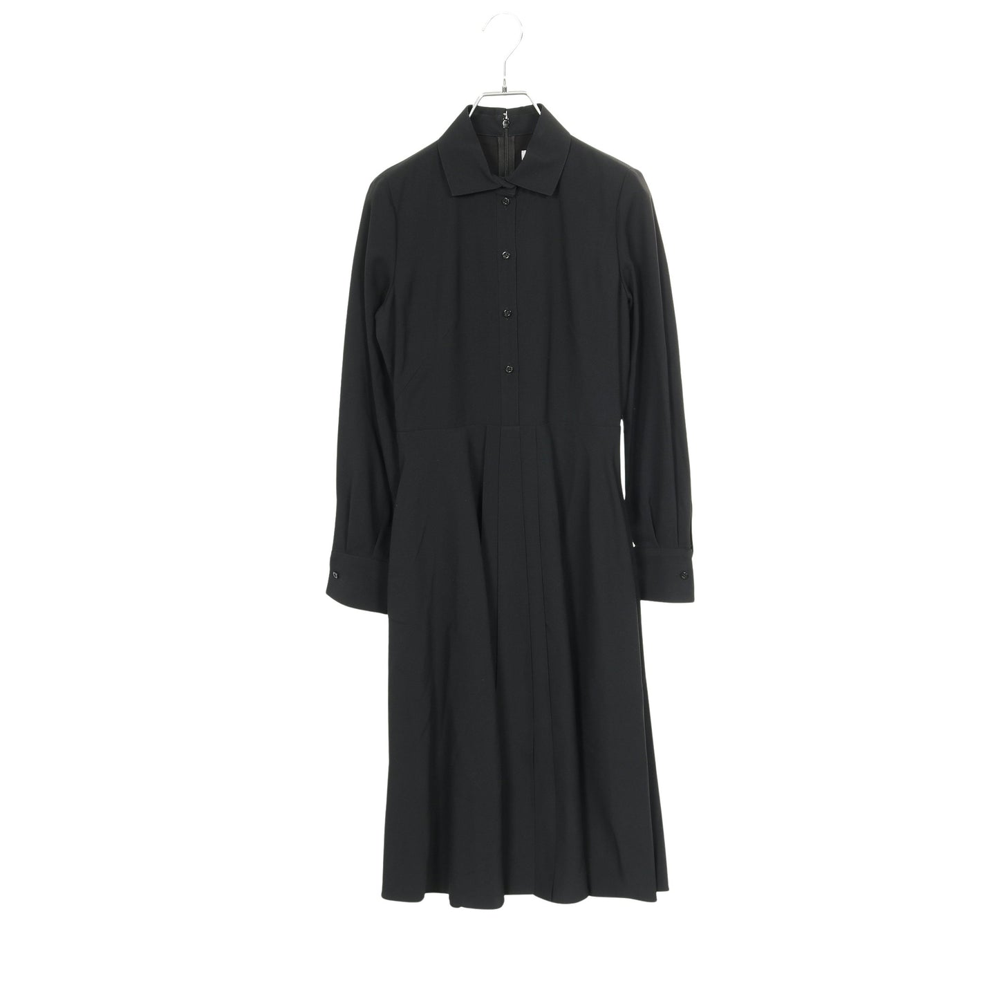 D UNIFORME シャツワンピース 長袖 レーヨン ブラック クリスチャンディオール ワンピース Christian Dior