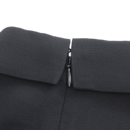 D UNIFORME シャツワンピース 長袖 レーヨン ブラック クリスチャンディオール ワンピース Christian Dior