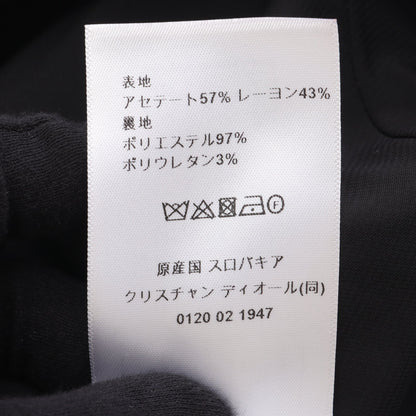 D UNIFORME シャツワンピース 長袖 レーヨン ブラック クリスチャンディオール ワンピース Christian Dior