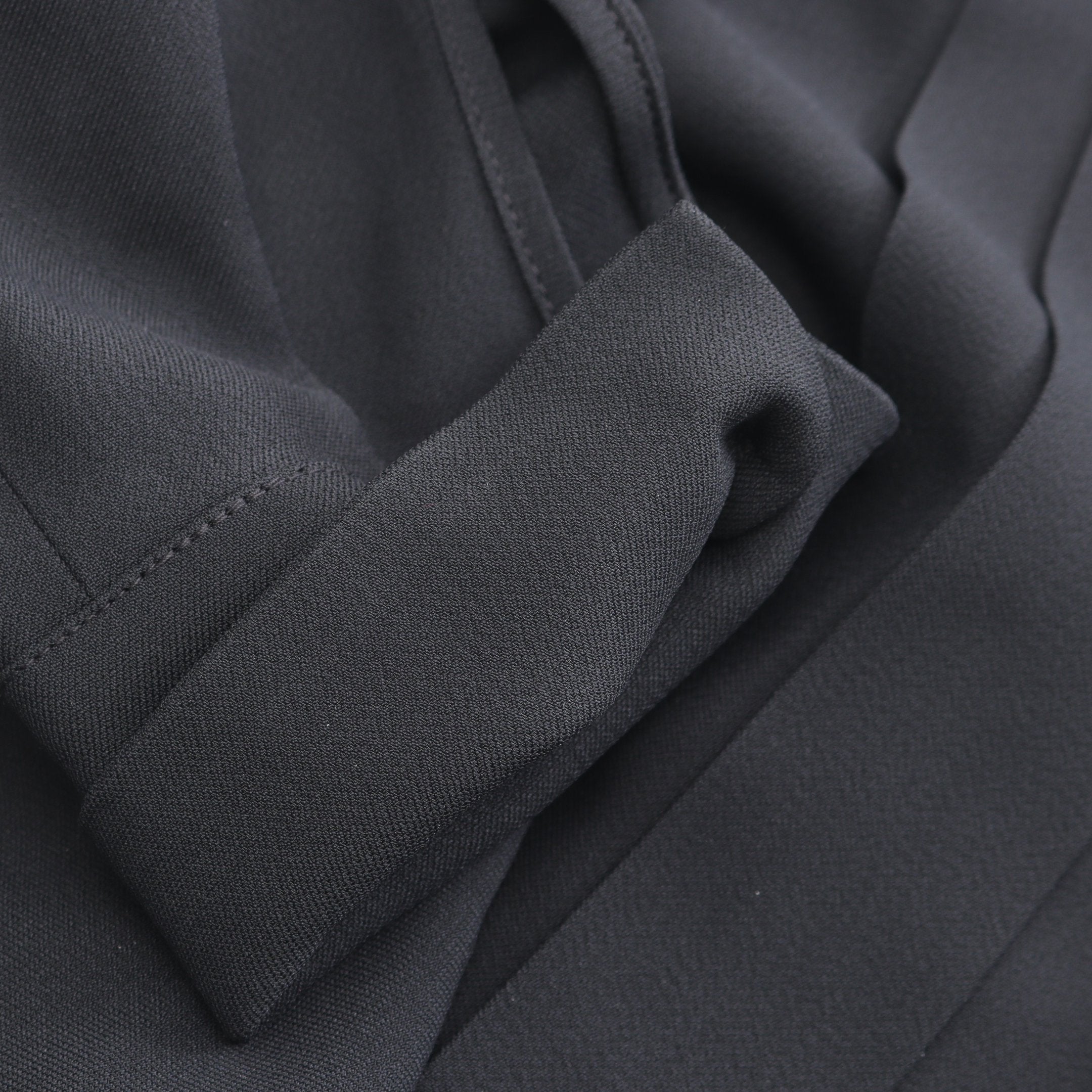 D UNIFORME シャツワンピース 長袖 レーヨン ブラック クリスチャン