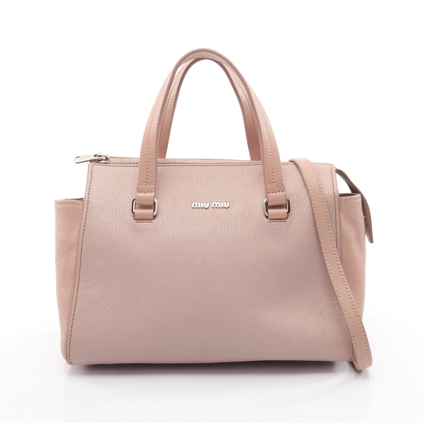 MADRAS ハンドバッグ レザー ピンク 2WAY ミュウミュウ バッグ miu miu
