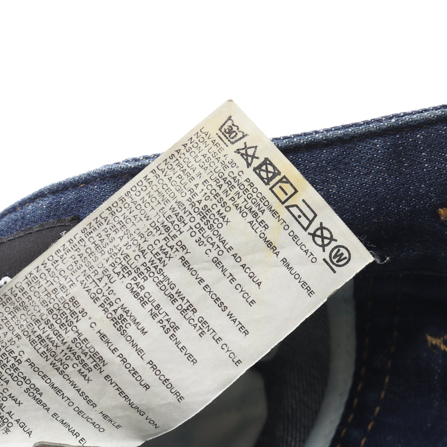 SKATER JEAN デニムパンツ ロゴワッペン コットン インディゴブルー ダメージ加工 ペイント加工 ボタンフライ ディースクエアード ボトムス DSQUARED2
