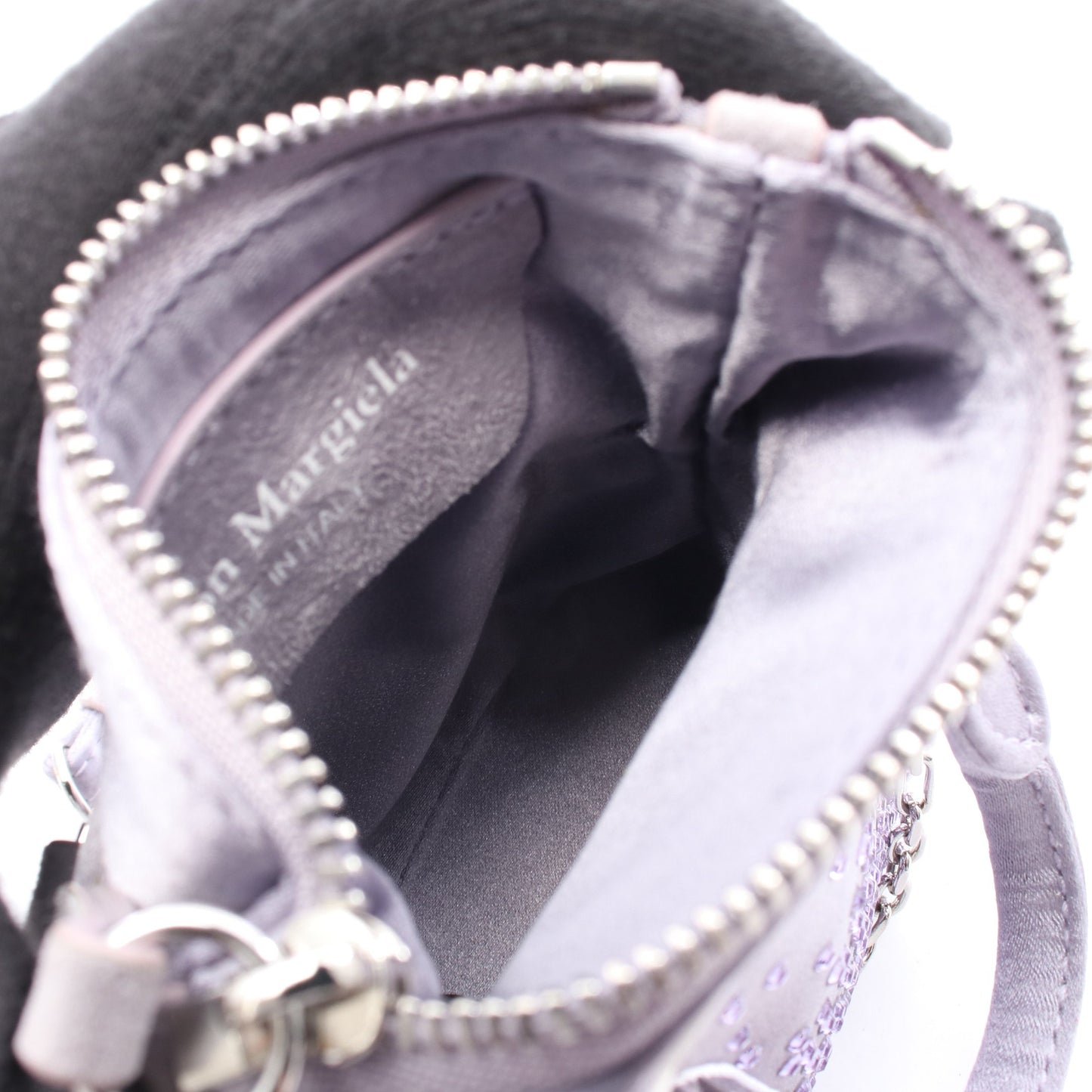 5AC ベビー チェーンショルダーバッグ サテン ライトパープル メゾンマルジェラ11 バッグ Maison Margiela 11