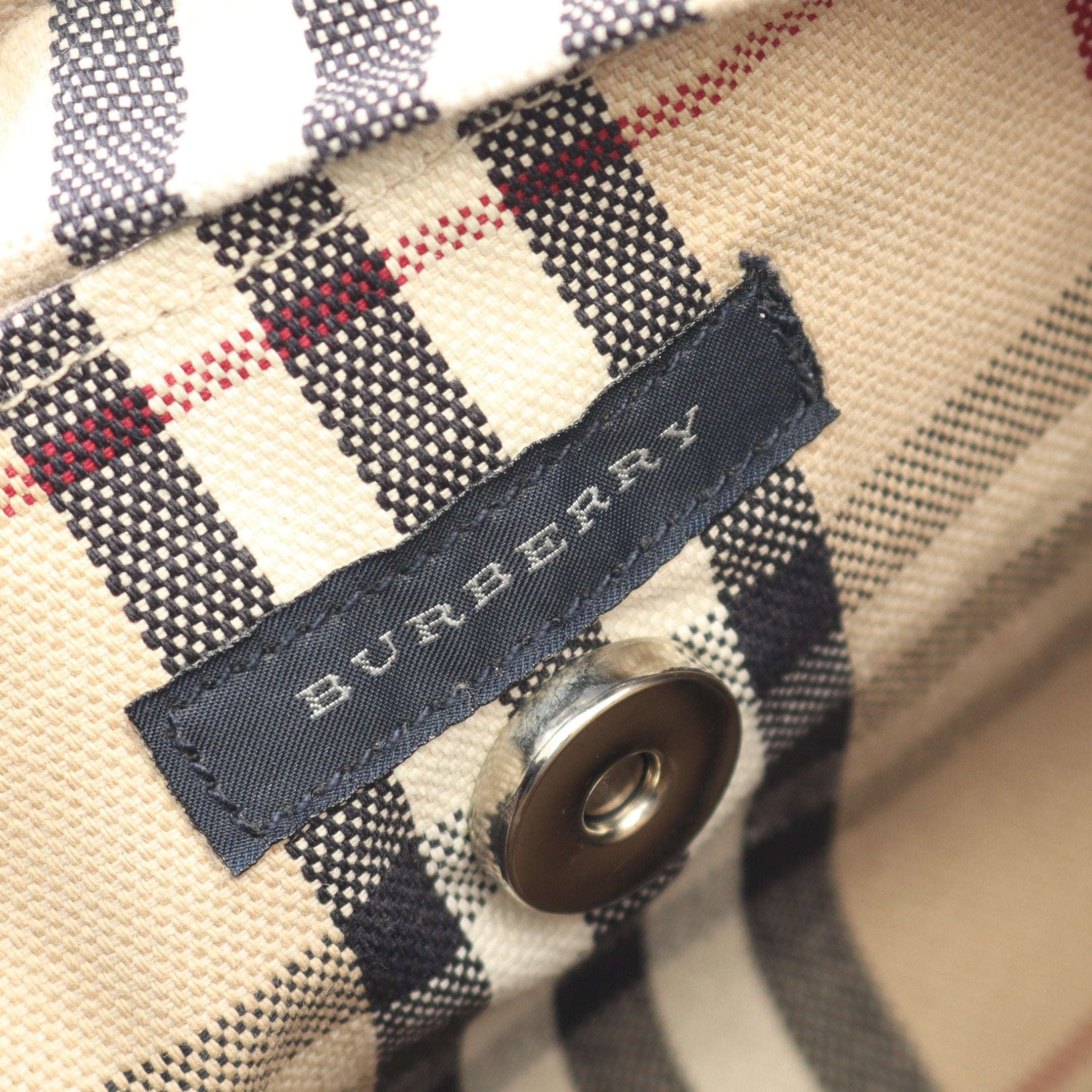 ノバチェック バケットバッグ ハンドバッグ トートバッグ キャンバス