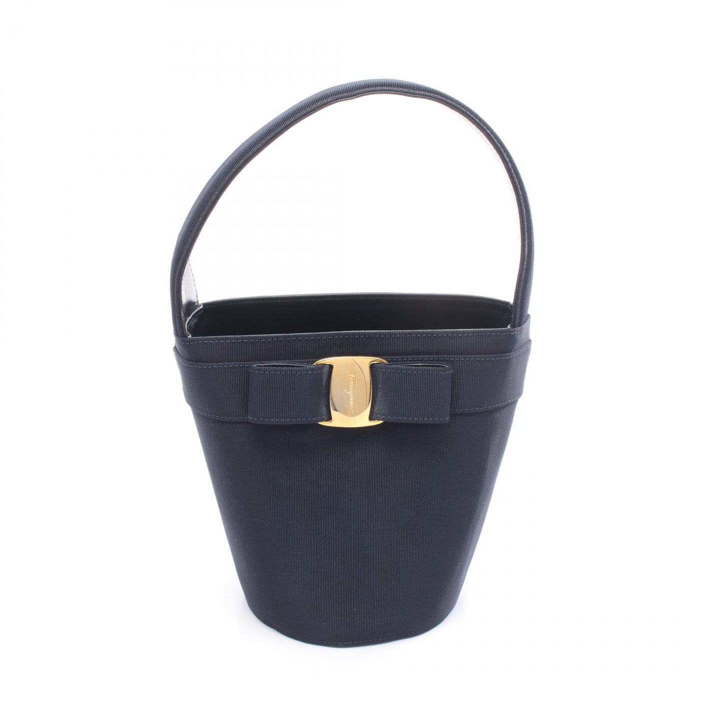 ヴァラリボン ハンドバッグ スエード ブラック サルヴァトーレフェラガモ バッグ Salvatore Ferragamo