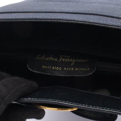 ヴァラリボン ハンドバッグ スエード ブラック サルヴァトーレフェラガモ バッグ Salvatore Ferragamo
