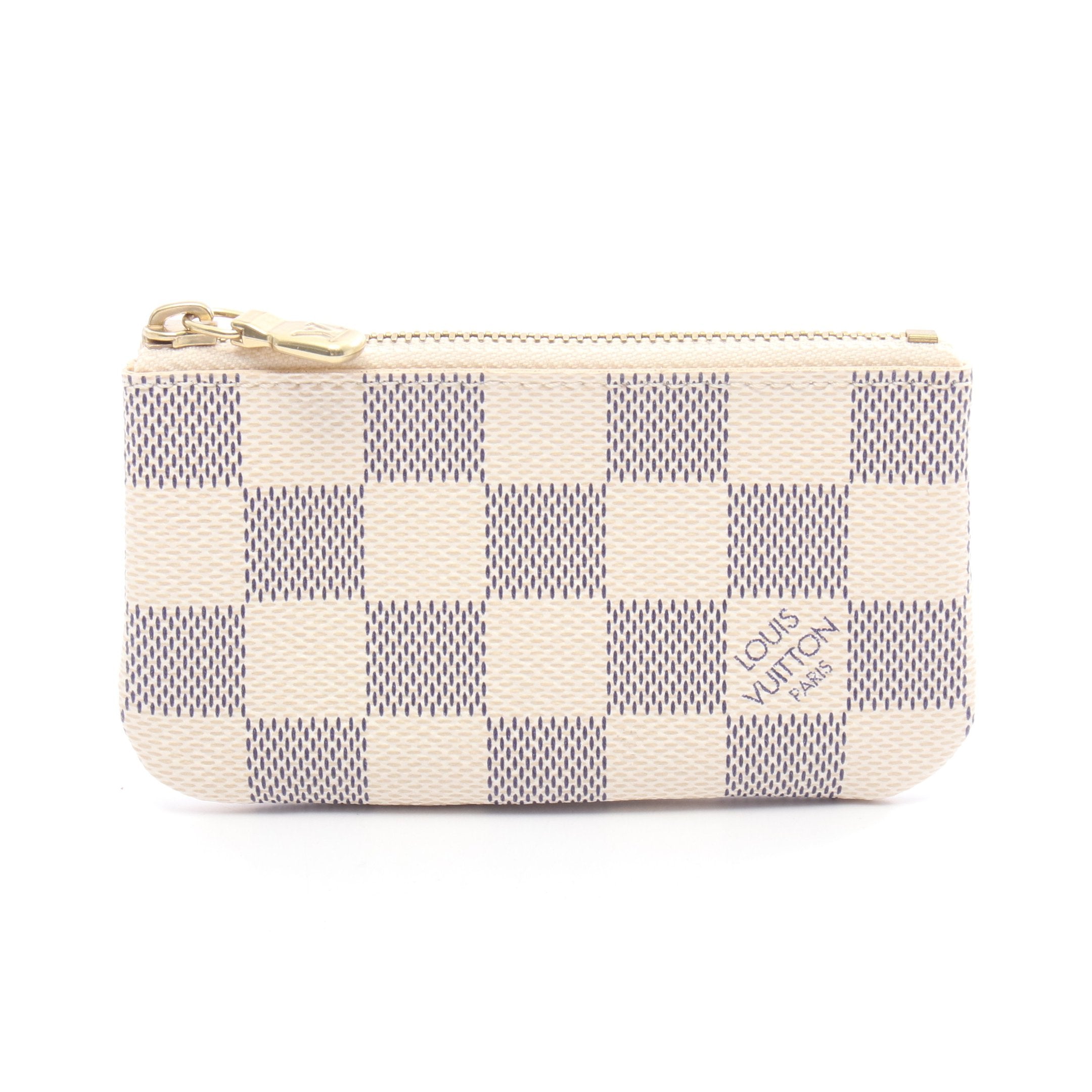 ❣️お値下げ❣️極美品✨ルイヴィトン ダミエアズール ポシェットクレ ケース ポシェット クレ ダミエアズール コインケース PVC ホワイト