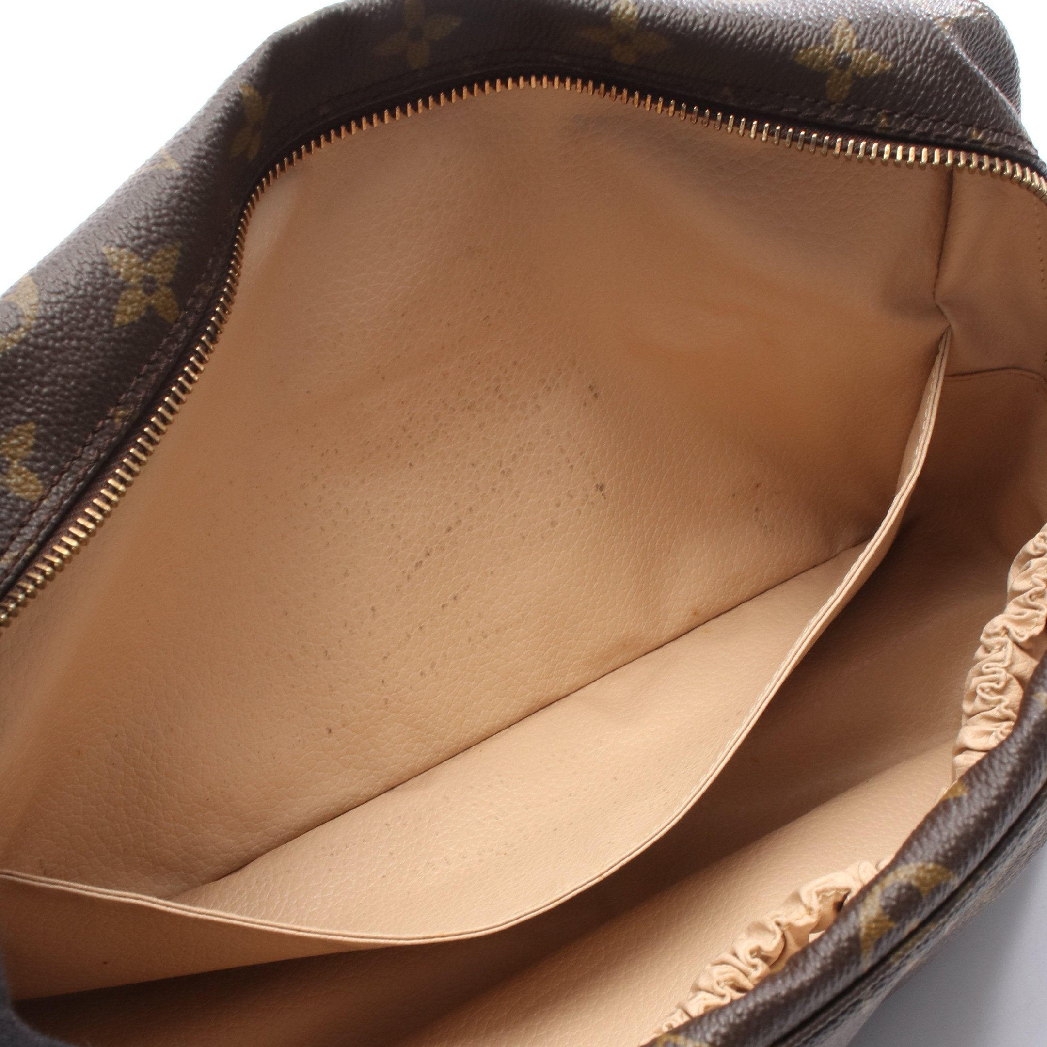 トゥルース トワレット28 モノグラム コスメポーチ PVC ブラウン ルイ