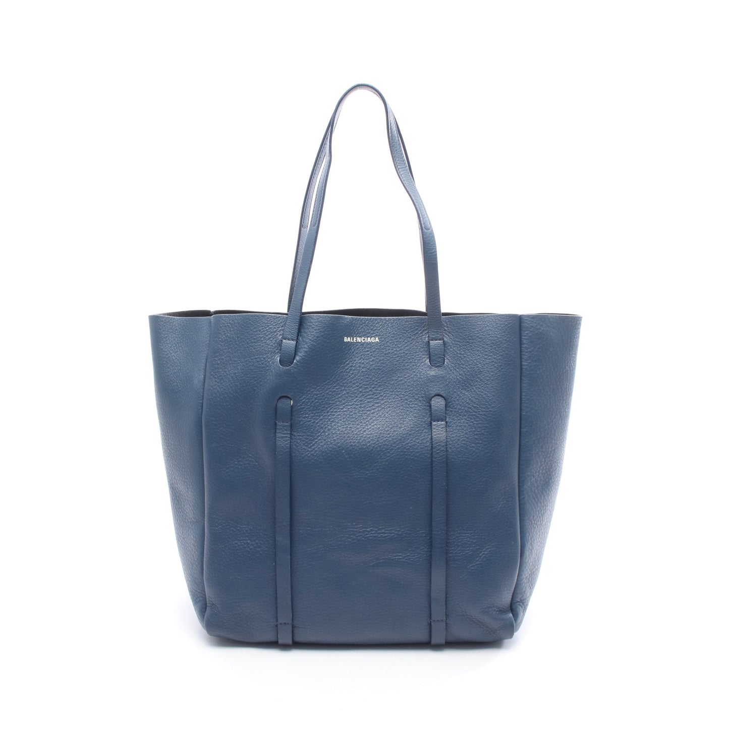 エブリデイ トート S ハンドバッグ トートバッグ レザー ダークブルー バレンシアガ バッグ BALENCIAGA
