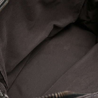 エールラインGM ハンドバッグ トートバッグ ナイロンキャンバス ダークグレー シルバー金具 エルメス バッグ HERMES