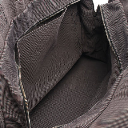 エールラインGM ハンドバッグ トートバッグ ナイロンキャンバス ダークグレー シルバー金具 エルメス バッグ HERMES