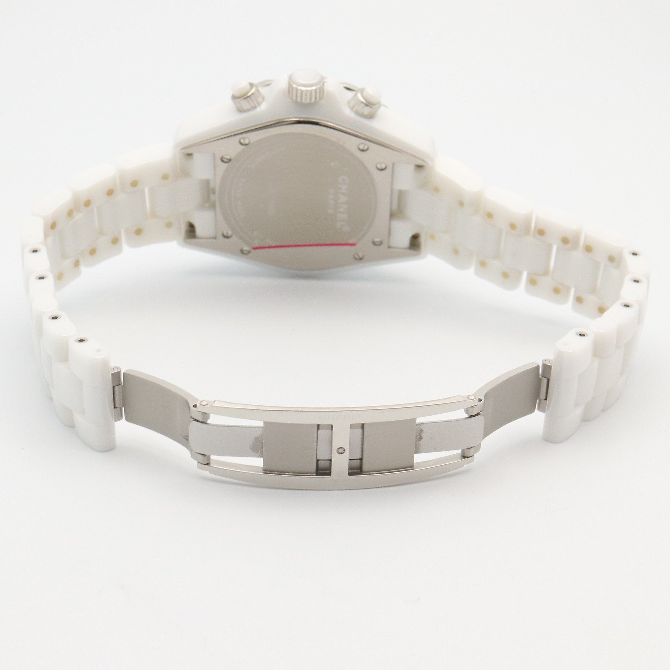 J12 クロノグラフ メンズ 腕時計 自動巻き セラミック ホワイト