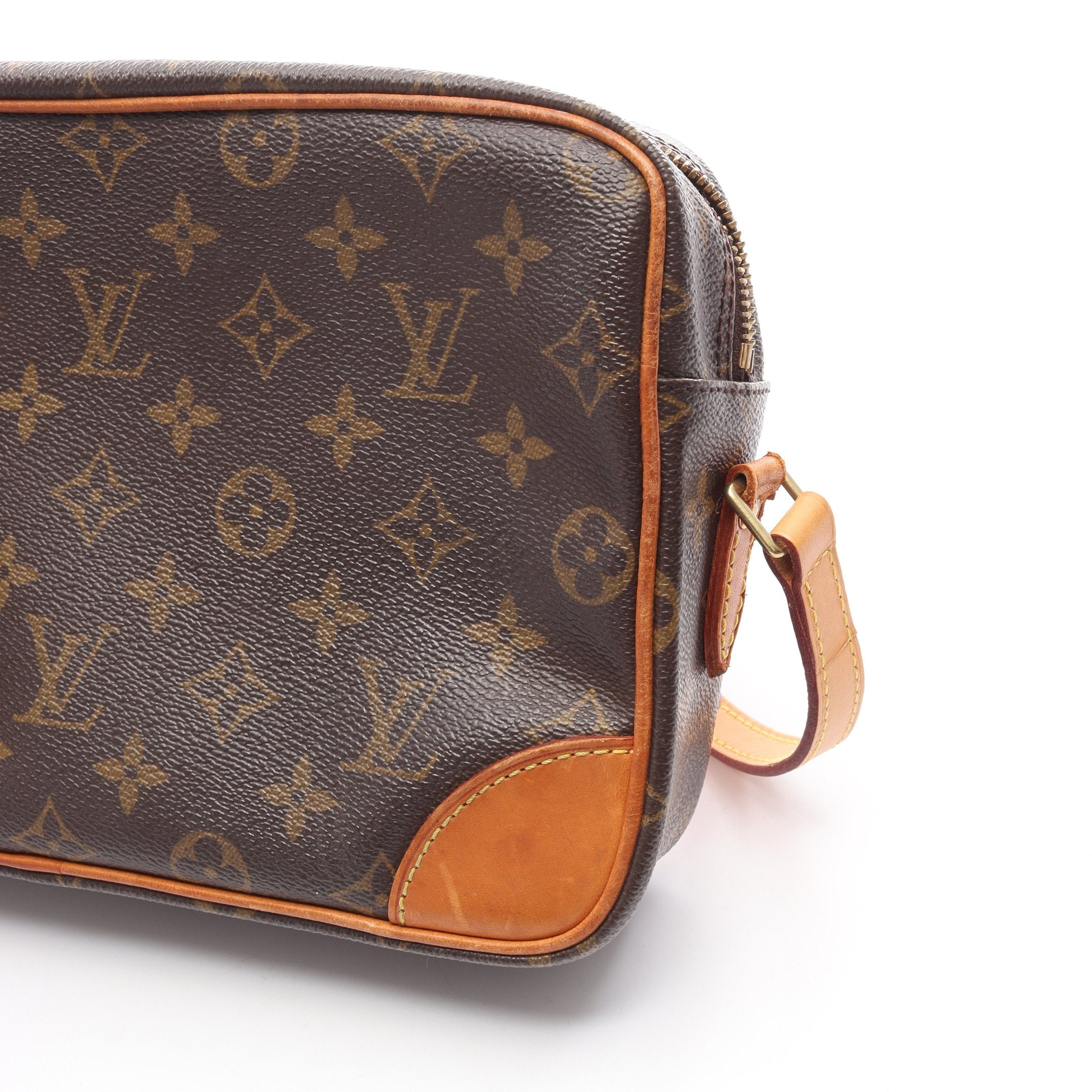 トロカデロ27 モノグラム ショルダーバッグ PVC レザー ブラウン ルイ