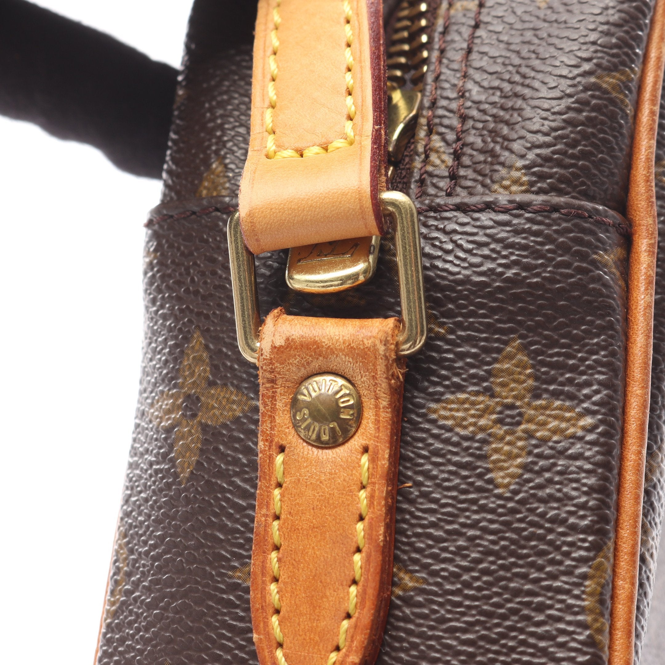 トロカデロ27 モノグラム ショルダーバッグ PVC レザー ブラウン ルイ