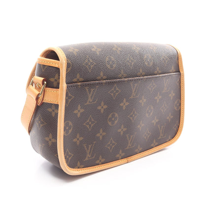 ソローニュ モノグラム ショルダーバッグ PVC レザー ブラウン ルイヴィトン バッグ LOUIS VUITTON