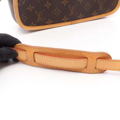 ソローニュ モノグラム ショルダーバッグ PVC レザー ブラウン ルイヴィトン バッグ LOUIS VUITTON