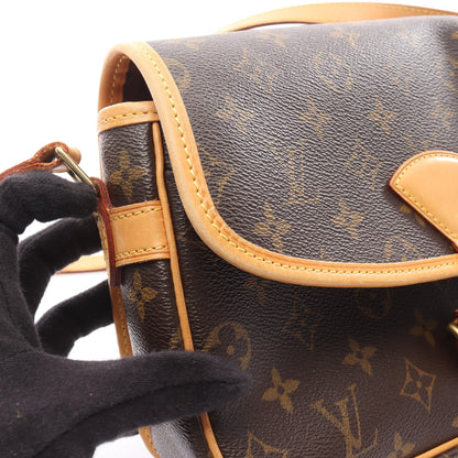 ソローニュ モノグラム ショルダーバッグ PVC レザー ブラウン ルイヴィトン バッグ LOUIS VUITTON
