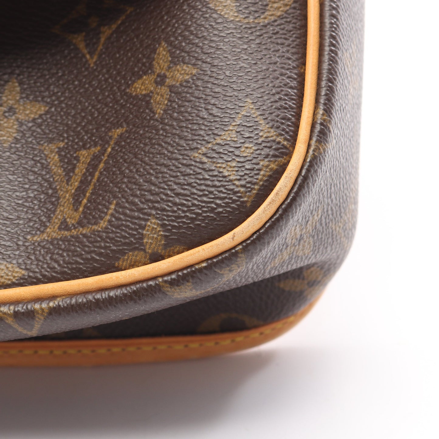 ソローニュ モノグラム ショルダーバッグ PVC レザー ブラウン ルイヴィトン バッグ LOUIS VUITTON