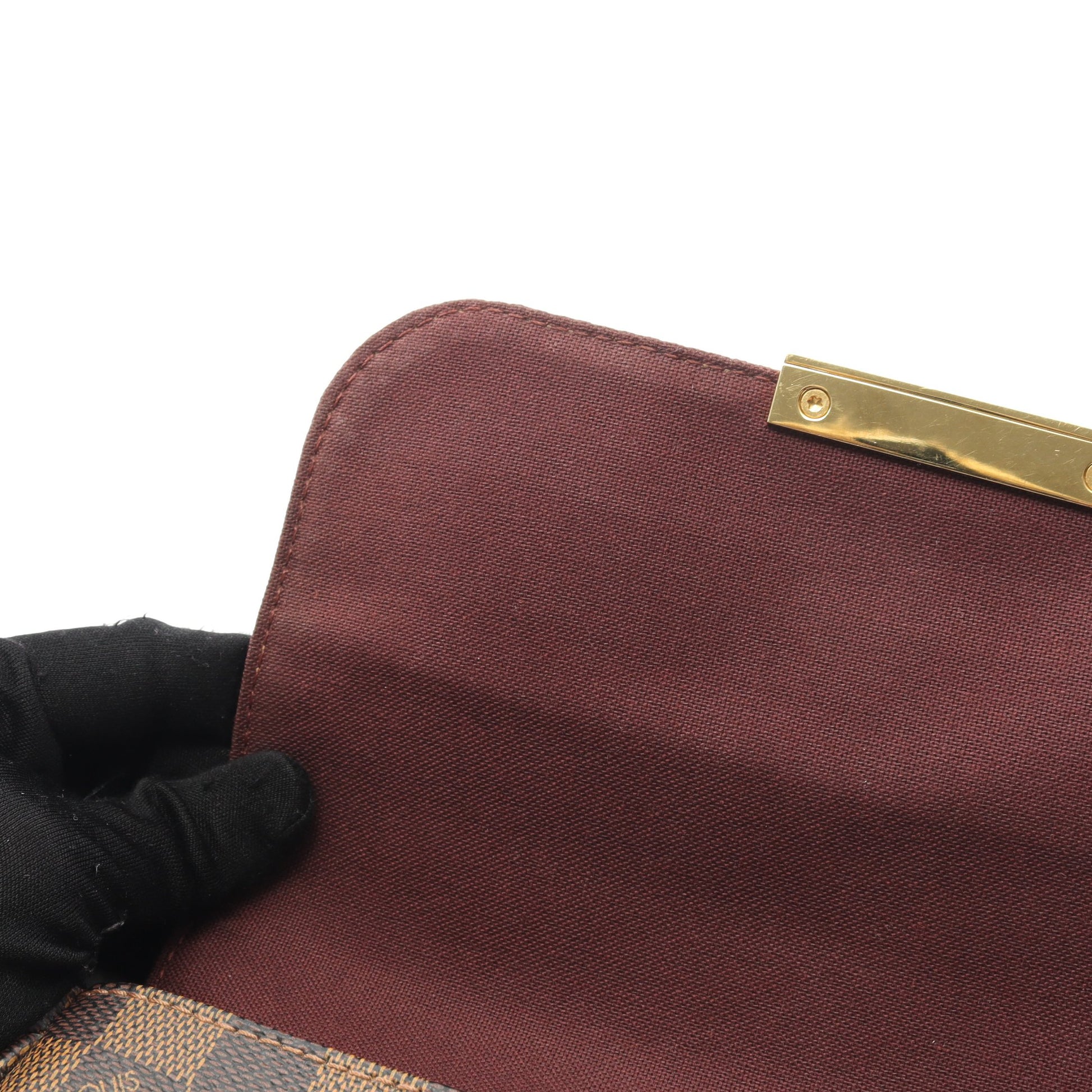 フェイボリットPM ダミエエベヌ チェーンハンドバッグ PVC レザー ブラウン 2WAY ルイヴィトン バッグ LOUIS VUITTON