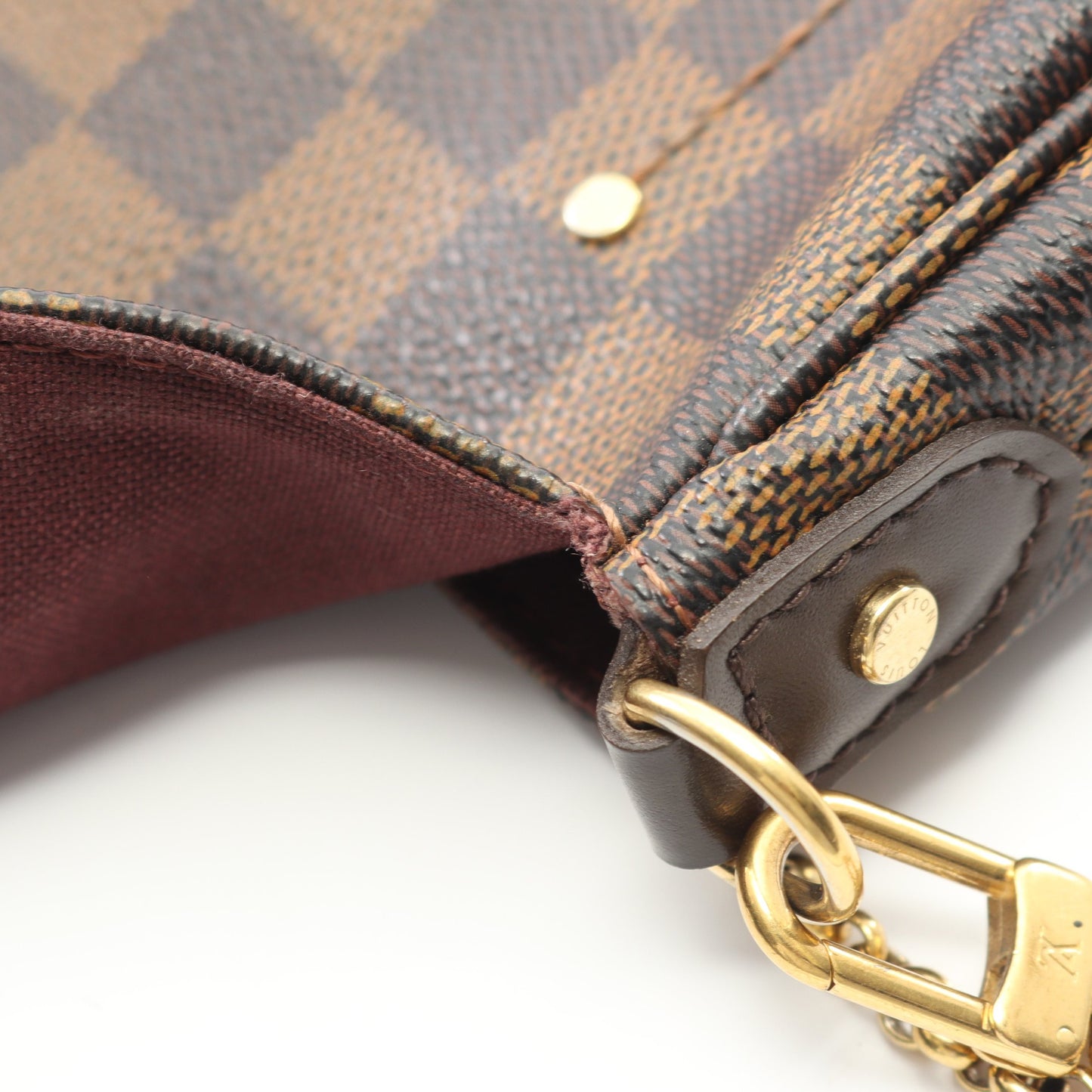 フェイボリットPM ダミエエベヌ チェーンハンドバッグ PVC レザー ブラウン 2WAY ルイヴィトン バッグ LOUIS VUITTON