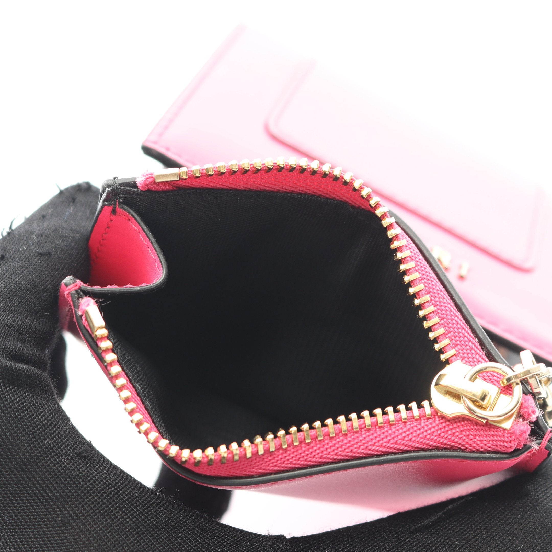 セルペンティ フォーエバー 三つ折り財布 レザー ピンクパープル