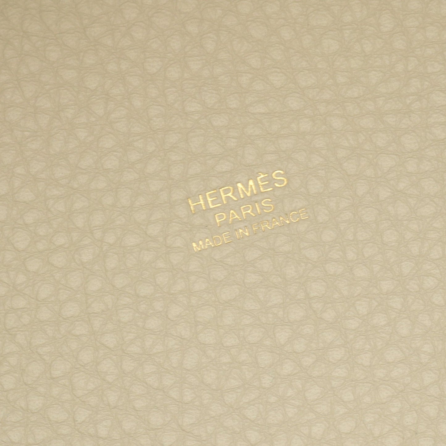ピコタンロックPM ベトン ハンドバッグ トリヨンクレマンス オフホワイト ゴールド金具 U刻印 エルメス バッグ HERMES