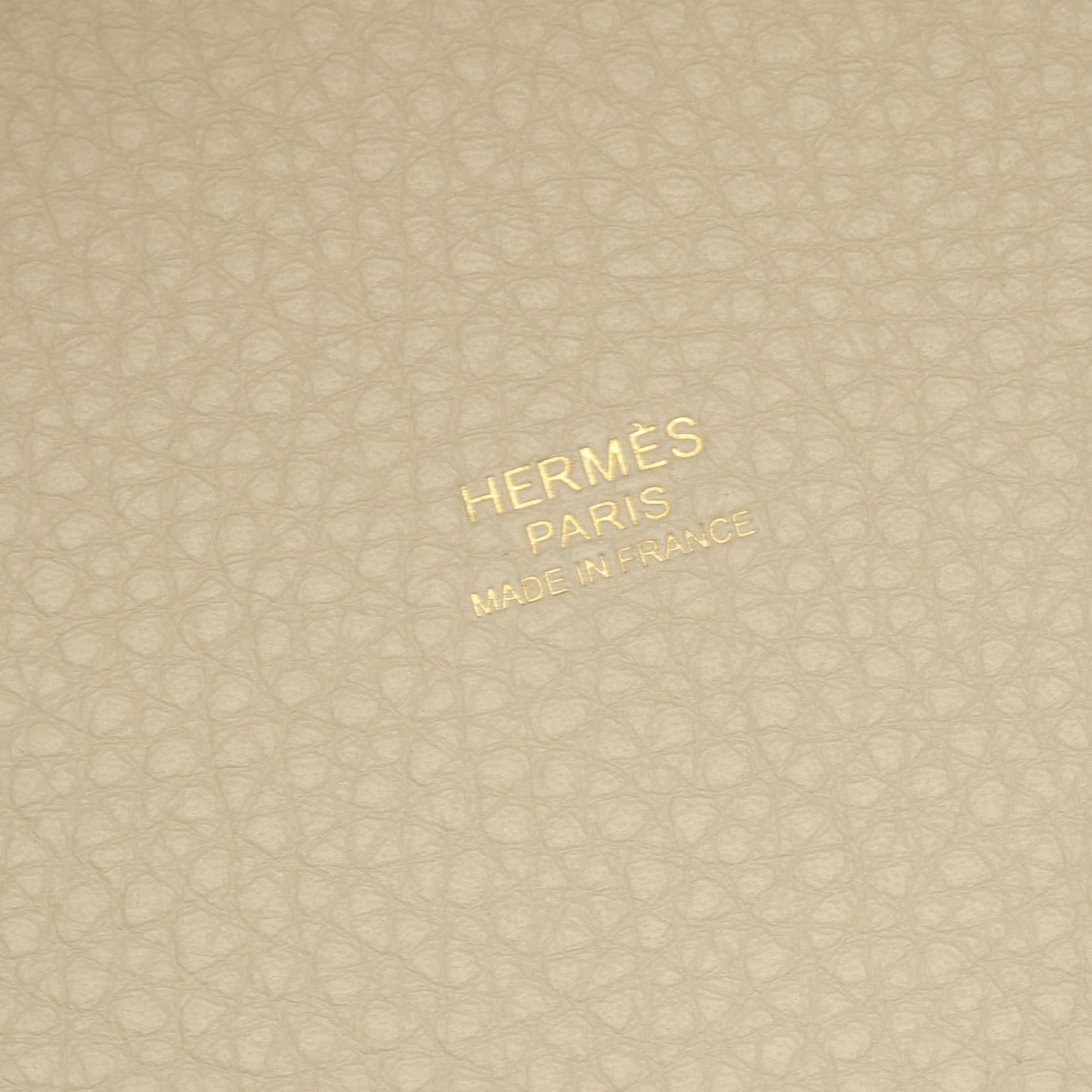 ピコタンロックPM ベトン ハンドバッグ トリヨンクレマンス オフホワイト ゴールド金具 U刻印 エルメス バッグ HERMES