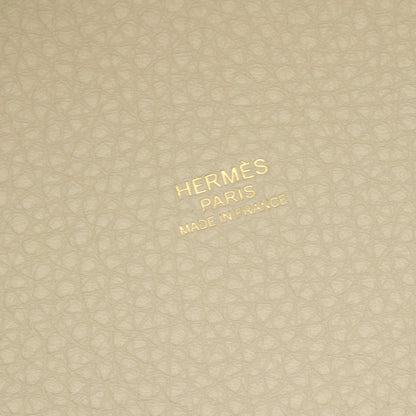 ピコタンロックPM ベトン ハンドバッグ トリヨンクレマンス オフホワイト ゴールド金具 U刻印 エルメス バッグ HERMES
