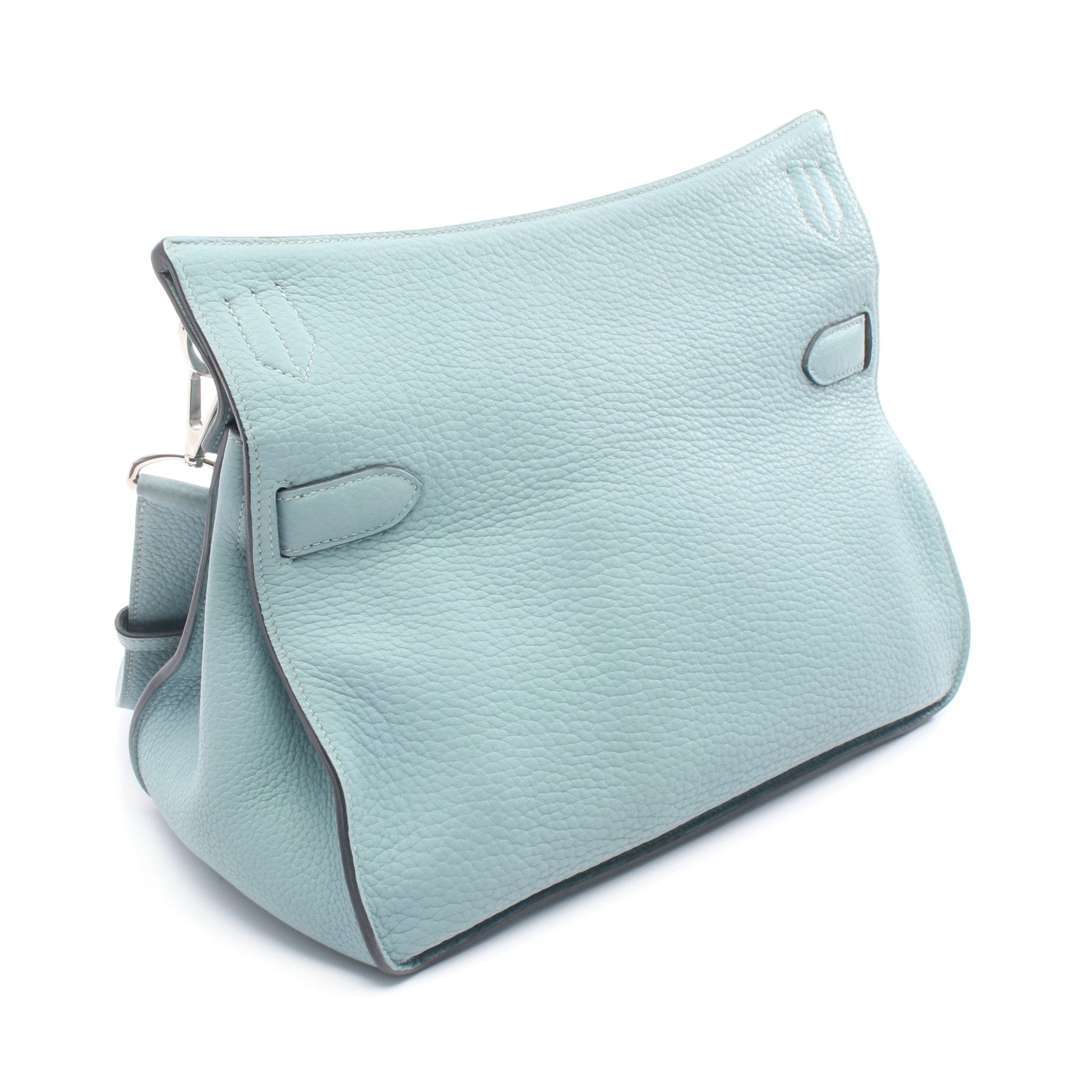 ジプシエール34 シエル ショルダーバッグ トゴ ブルー シルバー金具