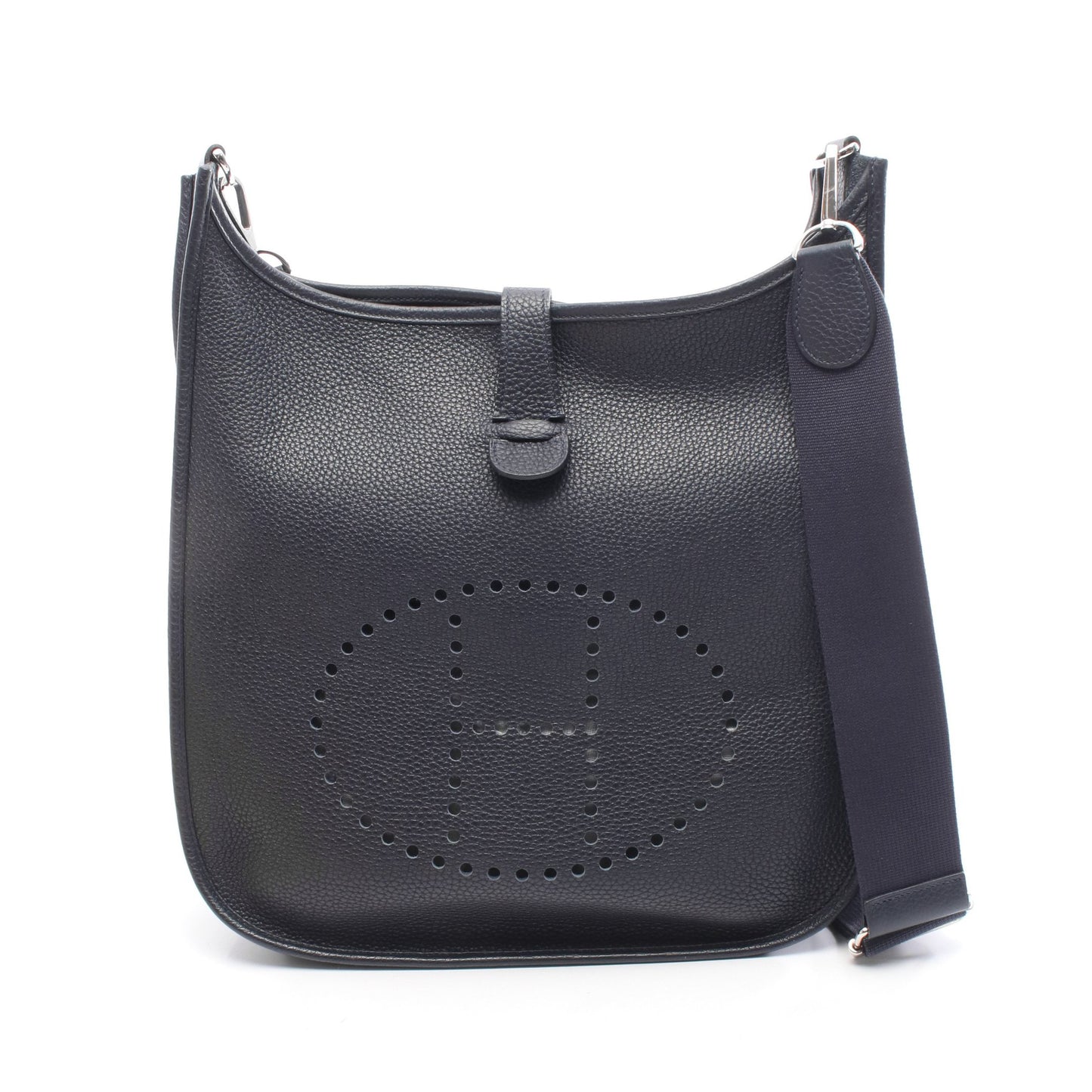 エヴリン 3 トロワ GM ブルーニュイ ショルダーバッグ トリヨンクレマンス ネイビー シルバー金具 Y刻印 エルメス バッグ HERMES