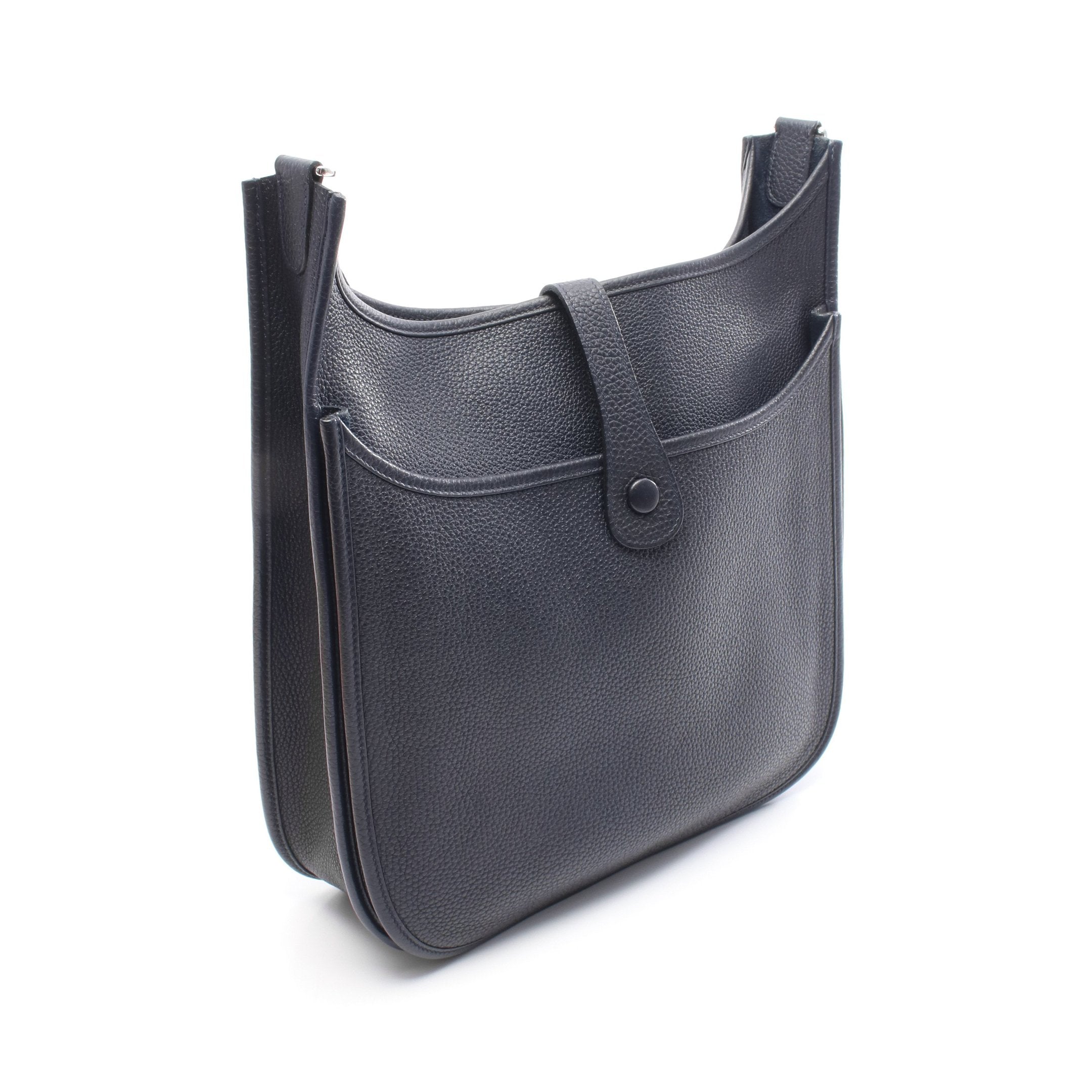 エヴリン 3 トロワ GM ブルーニュイ ショルダーバッグ トリヨン