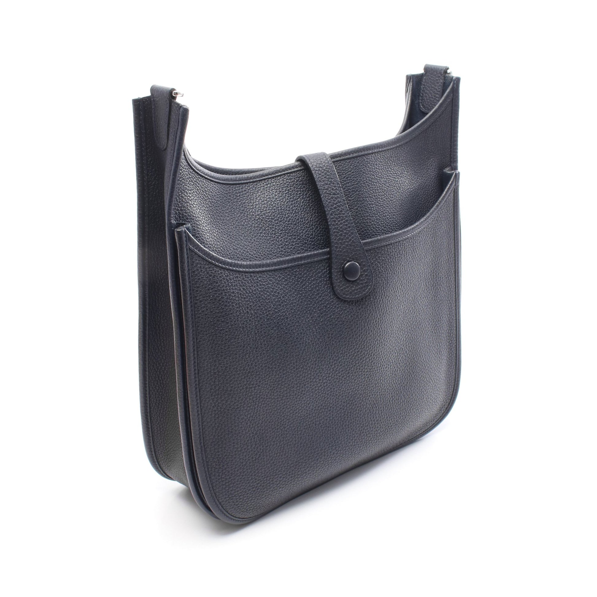 エヴリン 3 トロワ GM ブルーニュイ ショルダーバッグ トリヨンクレマンス ネイビー シルバー金具 Y刻印 エルメス バッグ HERMES
